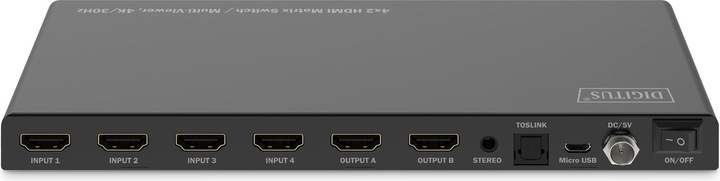 Immagine prodotto Digitus Switch 4x2 HDMI Matrix / Multi-Viewer, 4K/30Hz