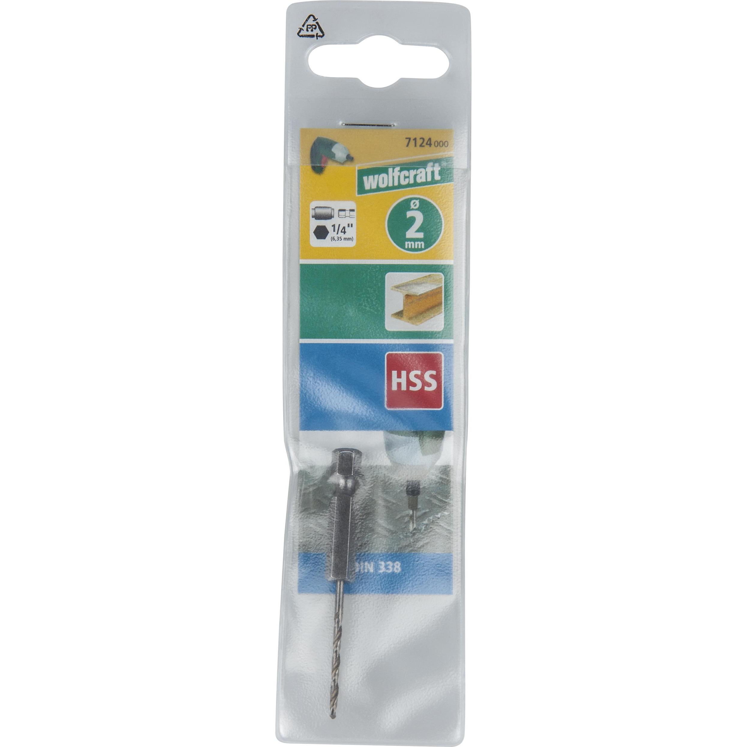 Thumbnail - wolfcraft, Bohrereinsatz, HSS Metall-Spiralbohrer 5 mm 7 (5 mm)