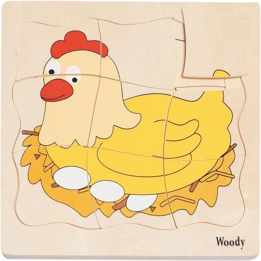 Woodyland Puzzle - Stadien einer Henne (90073)
