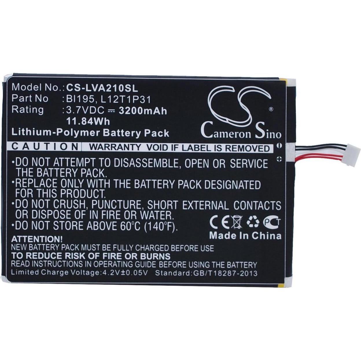 CoreParts Battery for Lenovo Mobile (3200 mAh), Notebook Akku, Schwarz