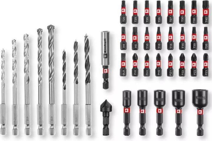 Image du produit Einhell 108759 Assortiment de forets et d'embouts de 39 pièces (6 millimètres, 4 millimètres, 5 millimètres, 8 millimètres)