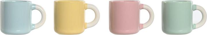 Actual product image Esprit Satz von Kaffeetassen Home Gelb Blau grün Rosa Porzellan 110 ml 4 Stücke (110 ml, 4 x)