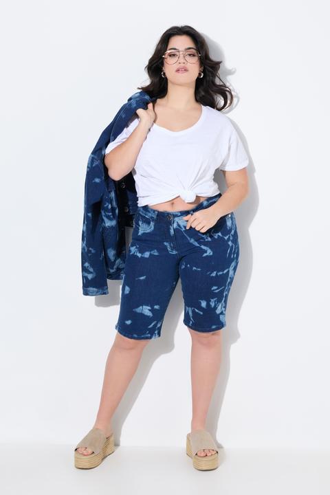Produktbild Angel of Style Jeans-Bermuda Berry, gerade Passform, Batik (44)