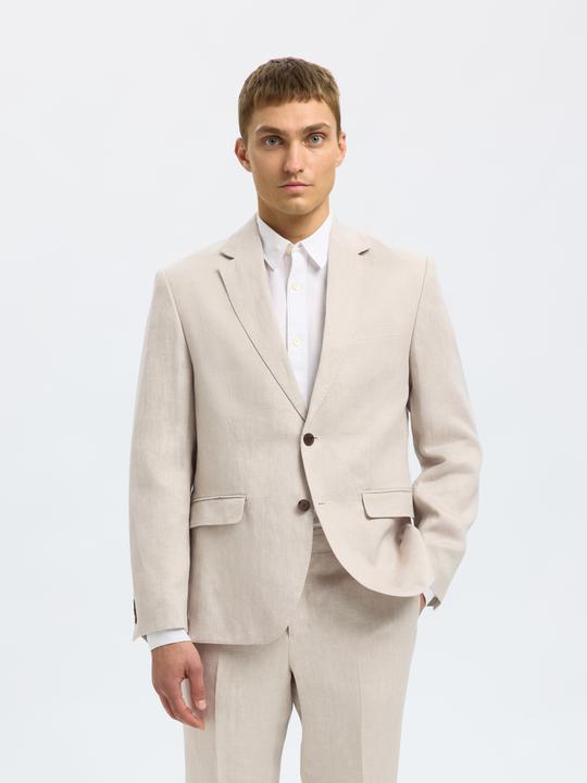 Actual product image Selected Regular fit linen blazer (54)