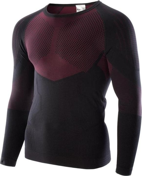Immagine prodotto Hi-Tec Felpa Thermoactive Underwear Hino Top da uomo in nero e rosso, taglia XL (XL, XXL)