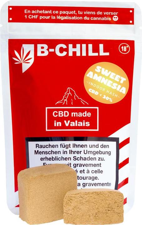 B-Chill CBD, Sweet Amnesia Hash, 5g (5 g, Indoor)