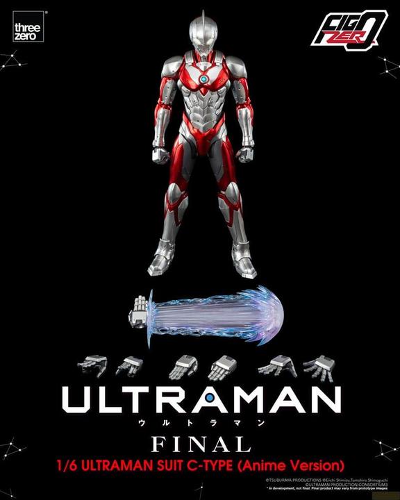 Actual product image ThreeZero Ultraman FigZero action figure 1/6 Ultraman Suit C-Type (Anime Version) 31 cm