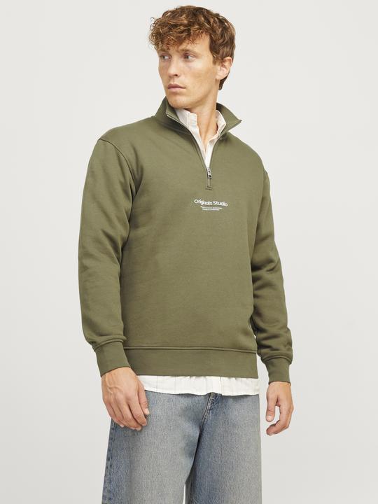 Produktbild Jack & Jones Text Sweatshirt mit halbem Reissverschluss Sweatshirt mit halbem Reissverschluss (S)