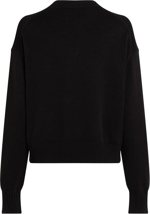 Actual product image Calvin Klein Monogram Embroidered Crewneck Sweater Pullover (XS)