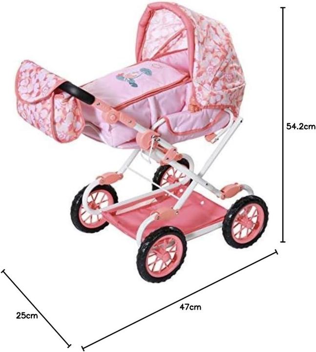 Actual product image Zapf Creation Baby Annabell Active Deluxe Pram Doll pram