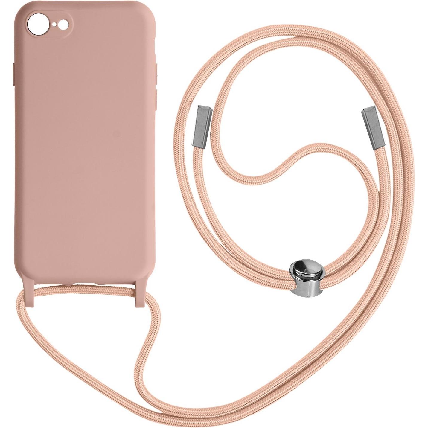 Avizar Halbsteife Schutzhülle mit Kette Series, Handykette, Rosa