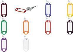 Actual product image Wedo Key ring 18 mm with ring, red, 100 pieces