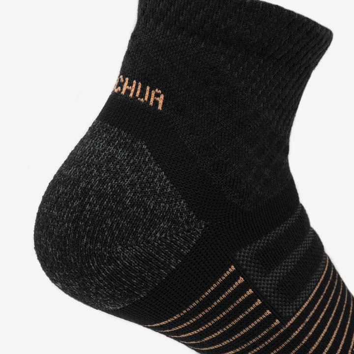 Produktbild Quechua Wandersocken halbhoch 2 Paar - Hike 900 schwarz (35 - 38)