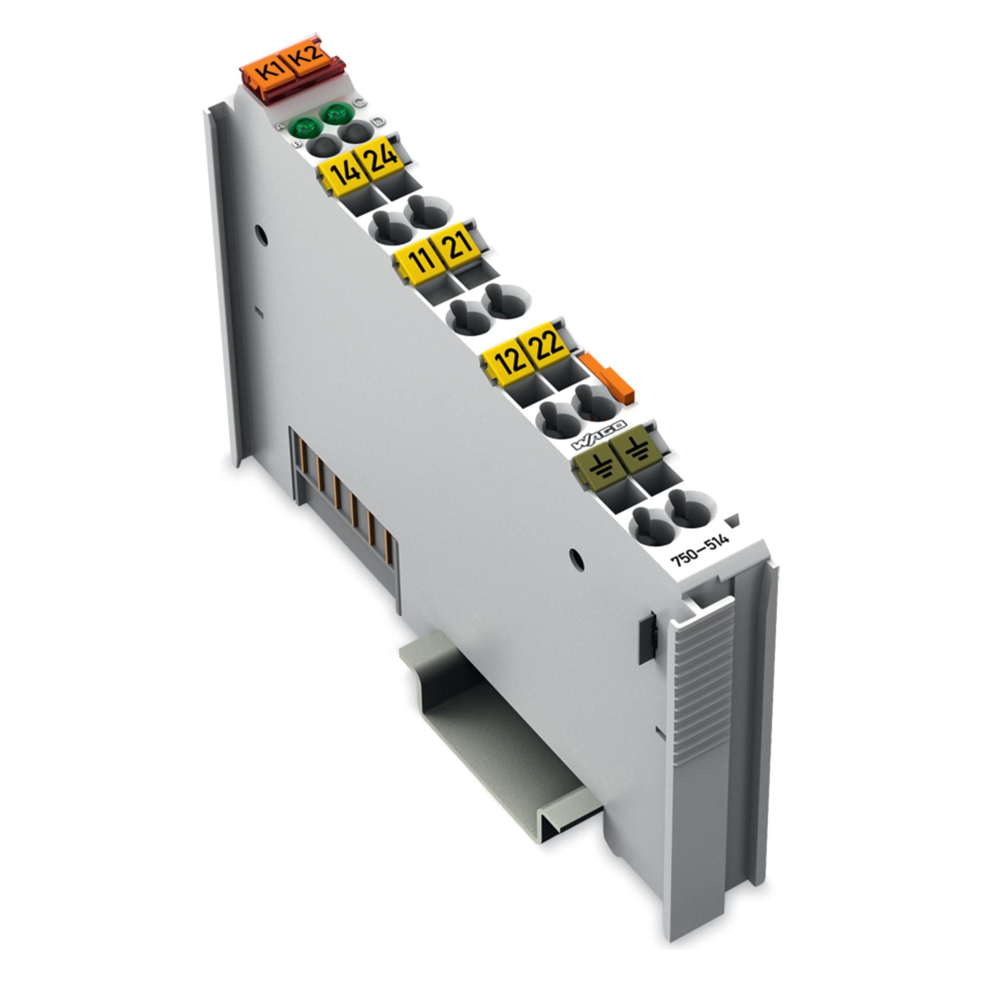 Wago Grigio Accessori Per La Tecnologia Di Controllo, Modulo I/O Digitale Ac Serie 750 125V 750-514 (Presa Per Relè)