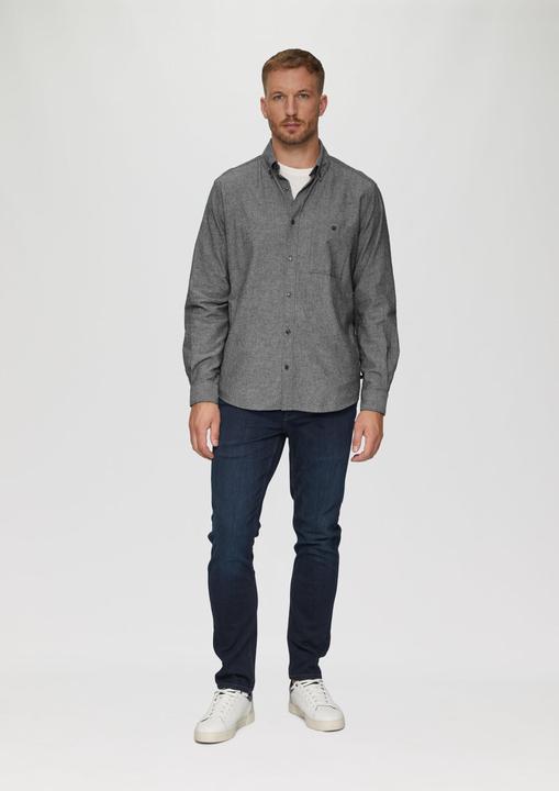 Image du produit S.Oliver Hemd Regular Fit: Strukturiertes Hemd mit Button-Down-Kragen (S)
