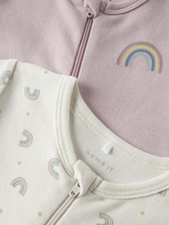 Produktbild Name it Nbfnightsuit 2p Zip Ff Jet Rainbow Noos (50)