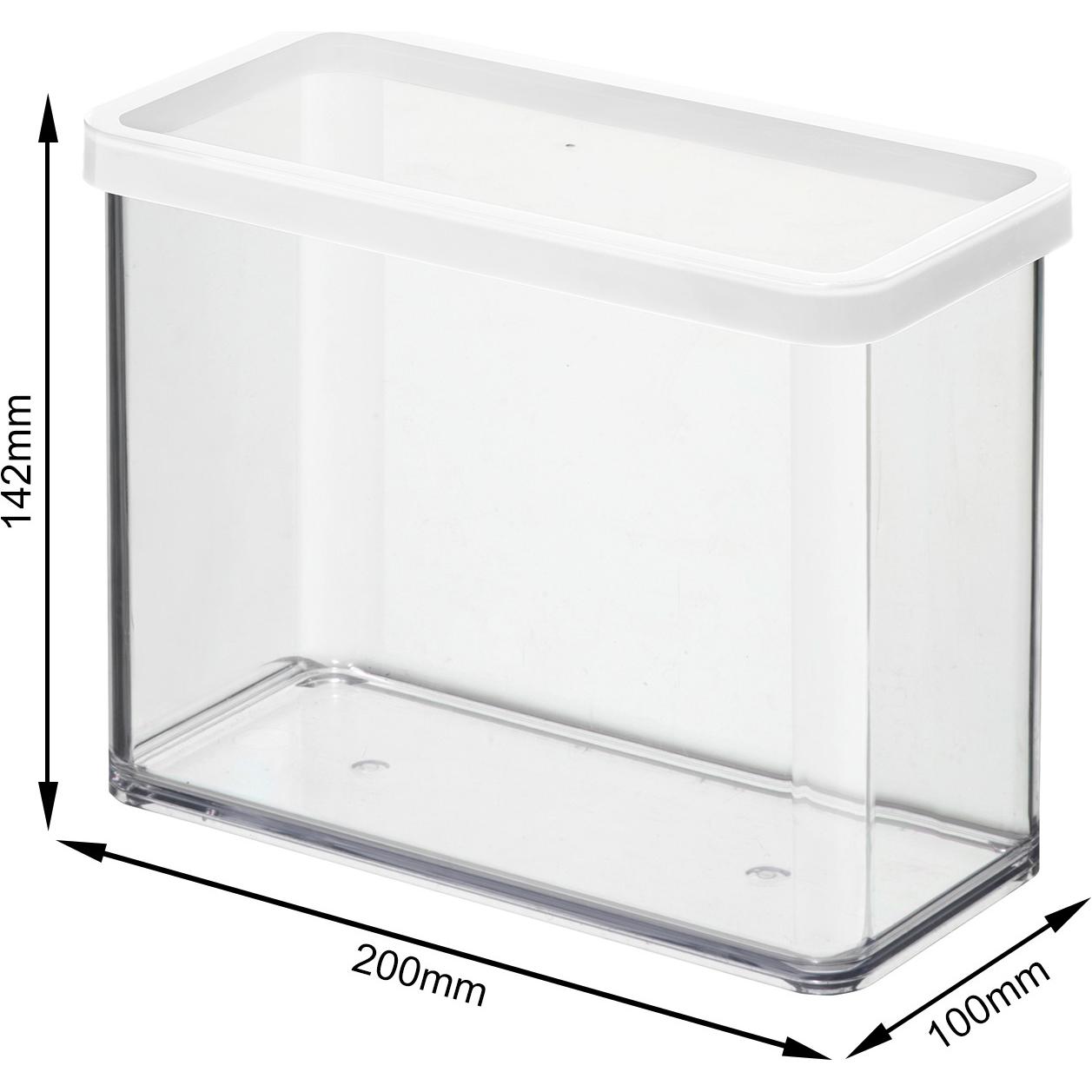 Rotho Loft, Vorratsbehälter, Transparent, Weiss
