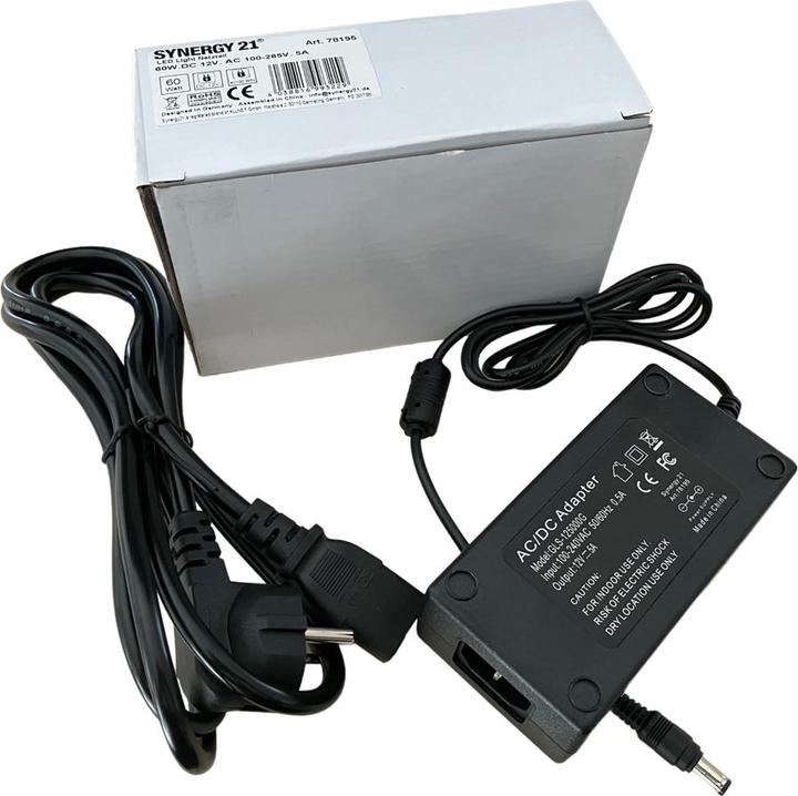 Actual product image Synergy 21 S21-LED-NB00054 Indoor 60W Black Power Supply & Voltage Converter
