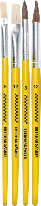 Actual product image EberhardFaber Brush set bristles/hair brushes, 4 pieces (12 mm)