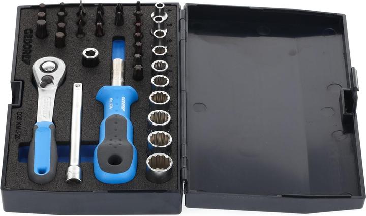 Produktbild Gedore D 20 KMU-20 Steckschlüssel-Satz 1/4" 37-teilig UD-IN-IS-PH-PZ-TX (1/4")