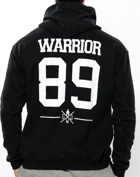 Immagine prodotto Gym Generation Felpa con cappuccio con bandiera dei Warriors NERO (M)