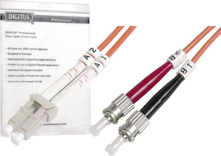 Produktbild Digitus LWL Multimode OM 3, LC / ST (3 m)
