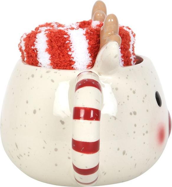Image du produit Something Different - Ensemble mug et chaussettes RUDOLPH REINDEER (400 ml, 1 x)