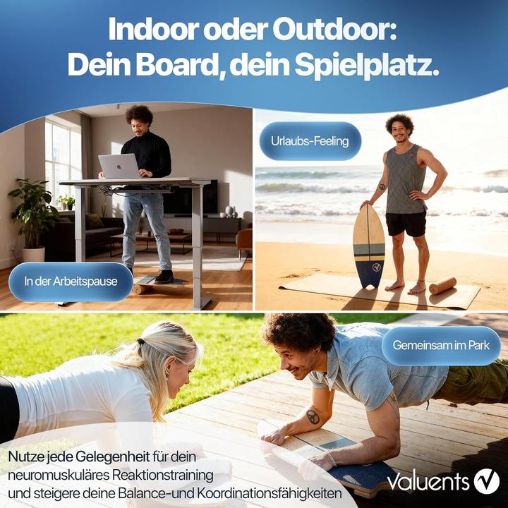Image du produit Valuents Balance Board in Surfboard-Form