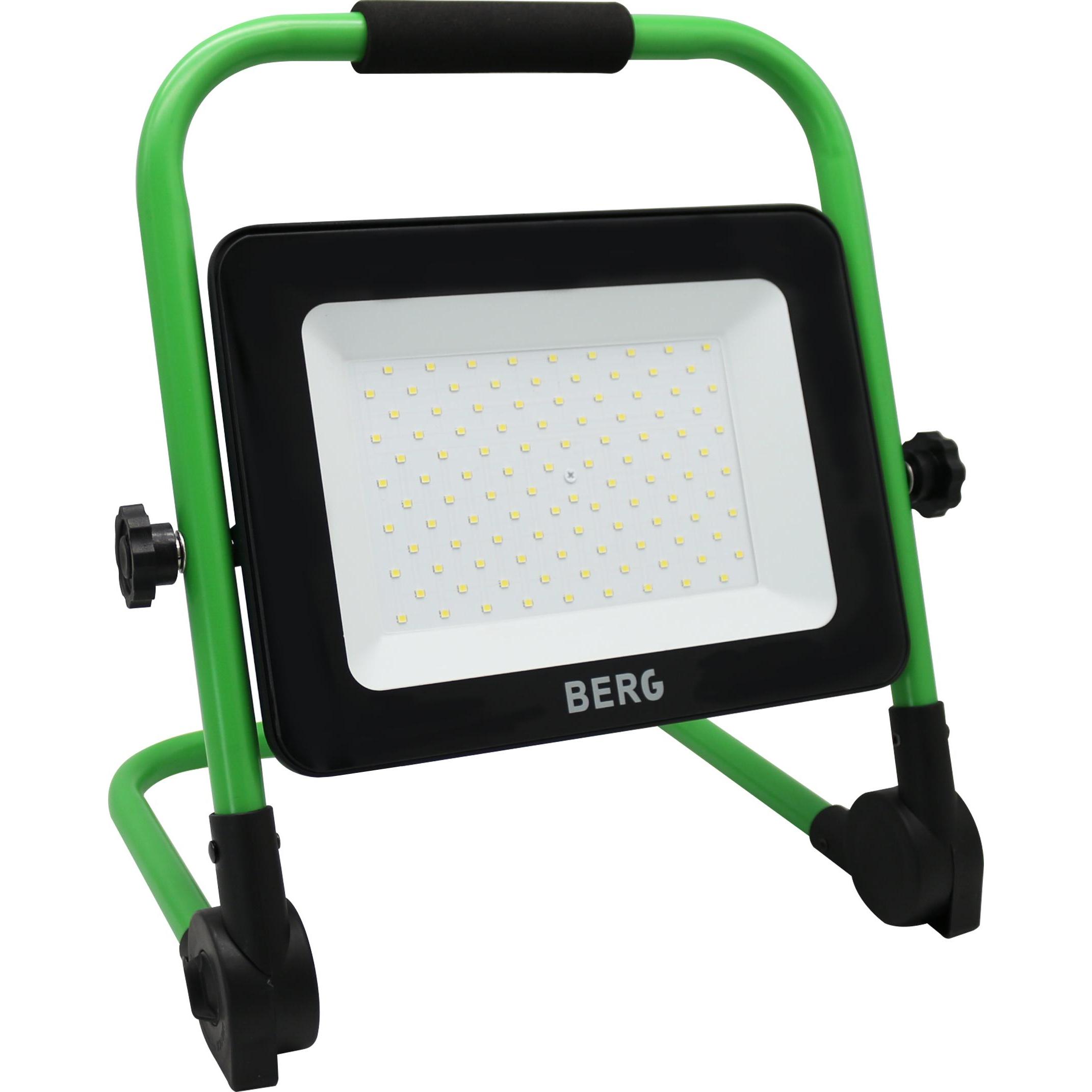 Berg, Illuminazione da lavoro, LED-STRAHLER BCL FOLD LED 100 (230V-EU) - IP65 inkl. Fussgestell