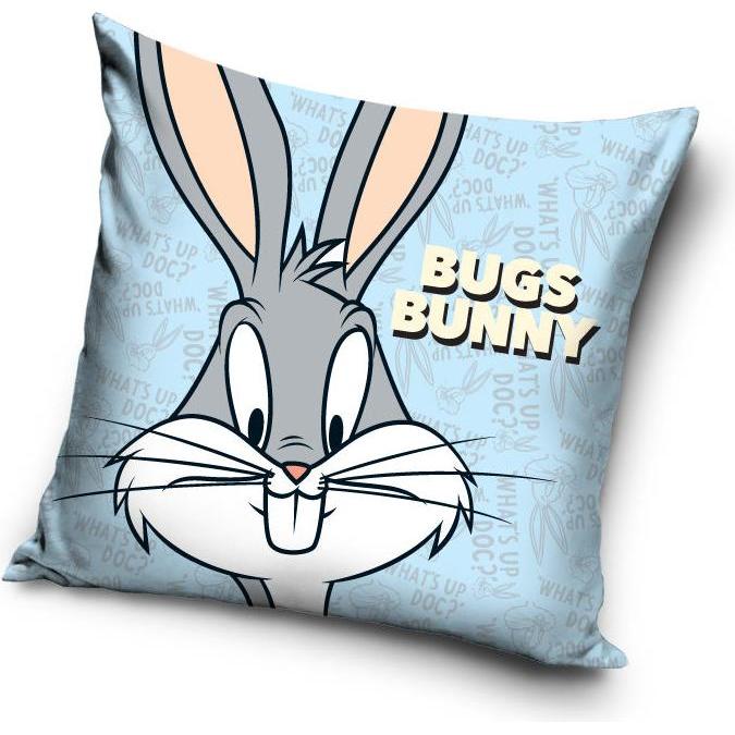 Tinisu, Dekokissen, Looney Tunes Kissenbezug: Bugs Bunny Kinder Kissen - 40cm x 40cm (40 x 40 cm)