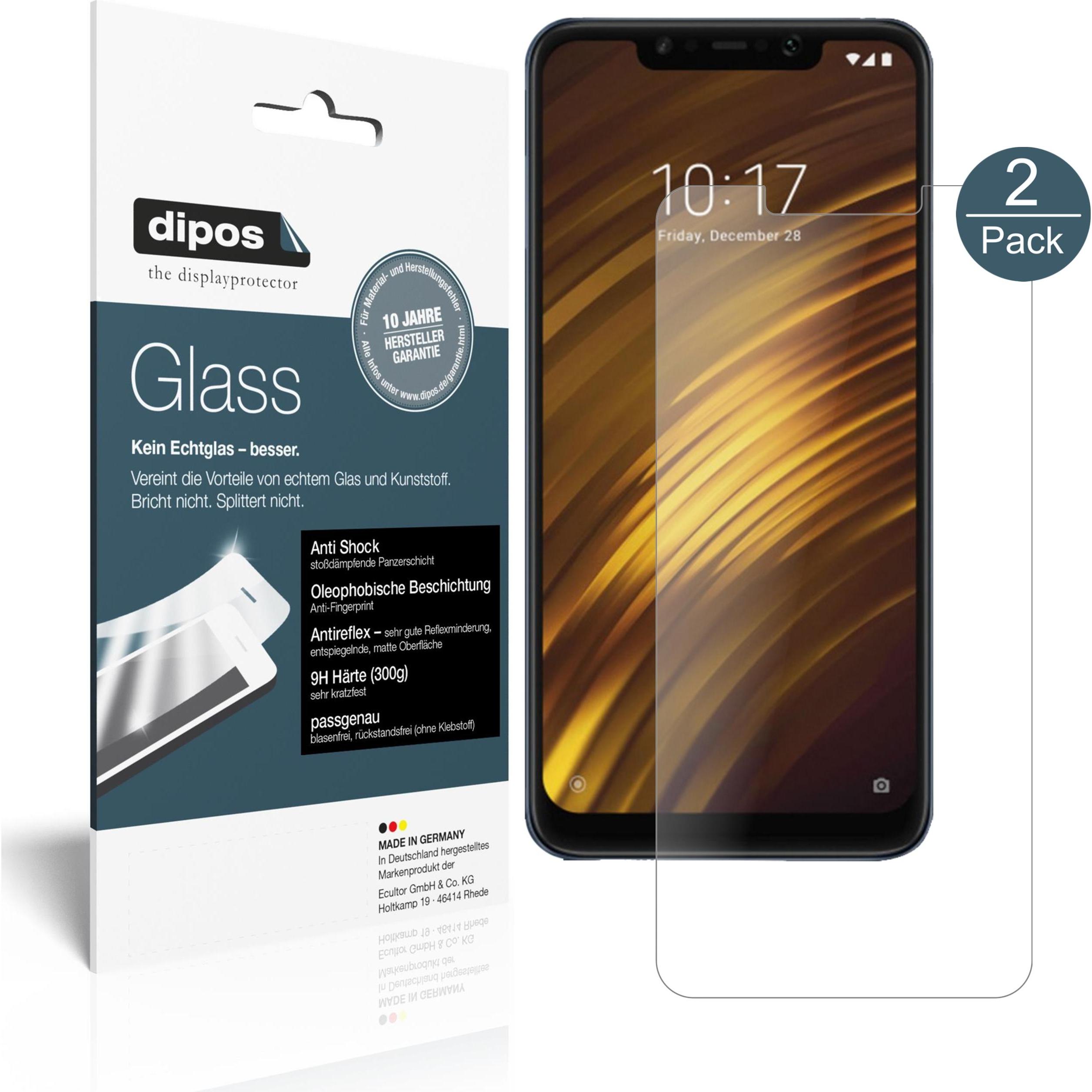 Dipos Displayschutz Anti-Shock (1 Stück, Xiaomi Pocophone F1), Smartphone Schutzfolie, Transparent