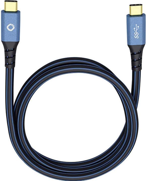 Produktbild Oehlbach USB Kabel 3.2 Gen1 (USB 3.0 / 3.1 Gen1) C™ Stecker, Stecker 1.00 m vergoldete Steckkontakte (1 m, USB 3.1)