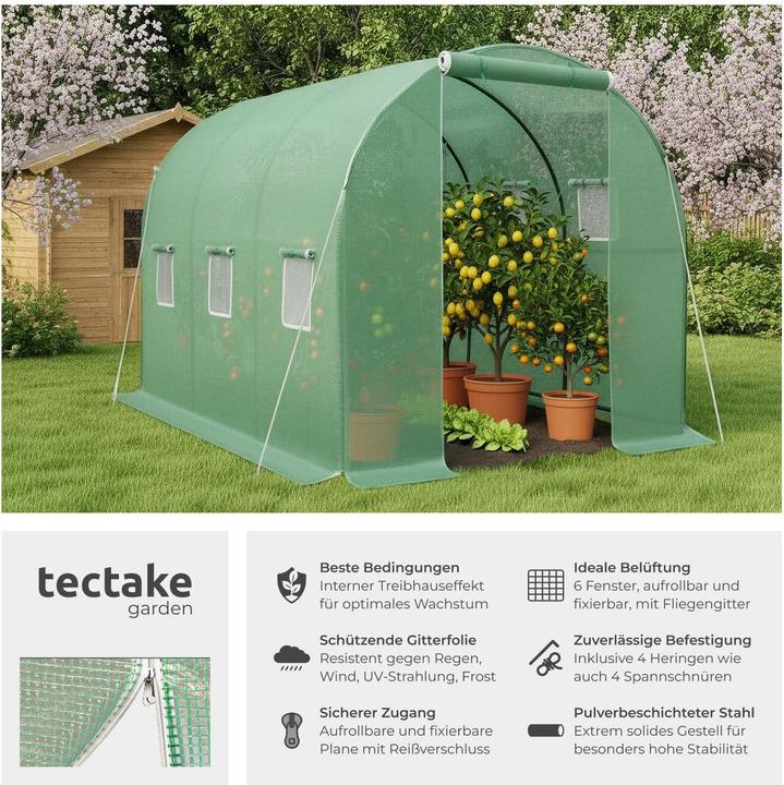 Produktbild tectake Gewächshaus Folientunnel