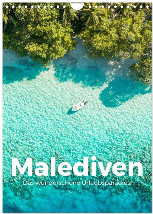 Actual product image Malediven - Das wunderschöne Urlaubsparadies. (Wandkalender 2026 DIN A4 hoch), Monatsk (A4)