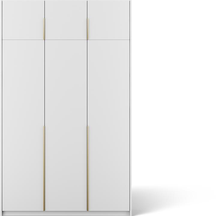 Produktbild ADRK Furniture Bregma III Drehtürenschrank mit Aufsatz (148 x 58 x 250 cm)