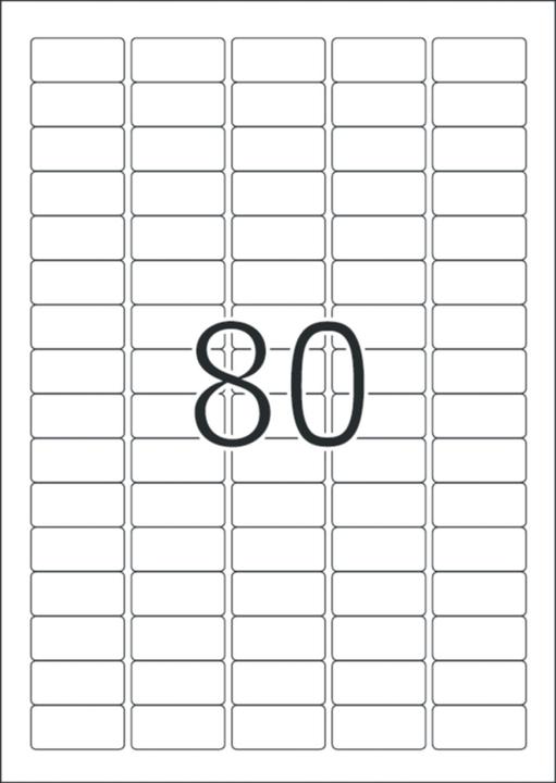 Actual product image HERMA A4 removable labels