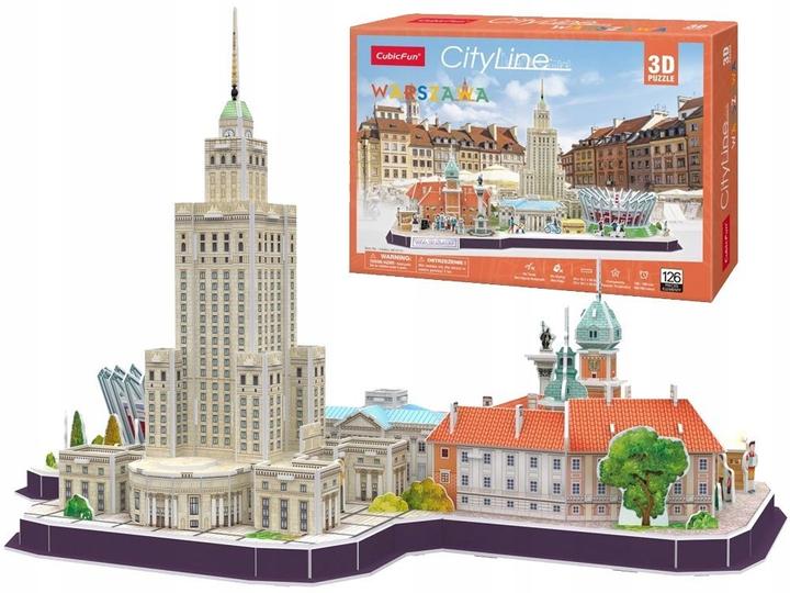 Cubicfun Cityline Varsovie 3D Puzzle de (126 pièces)