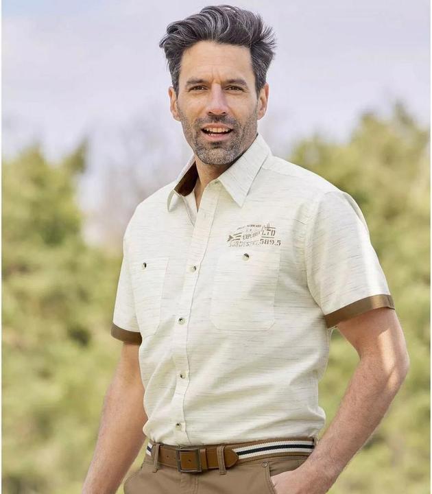 Immagine prodotto Atlas For Men Camicia Sahara in look screziato (XXL)