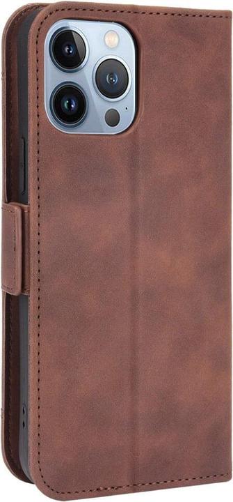 Actual product image Cover-Discount iPhone 14 Pro Max - Case with many card slots brown (Apple iPhone 14 Pro Max)