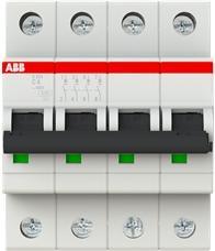 Actual product image ABB S204-C6 Automatic circuit breaker 6A per M compact 4-pole