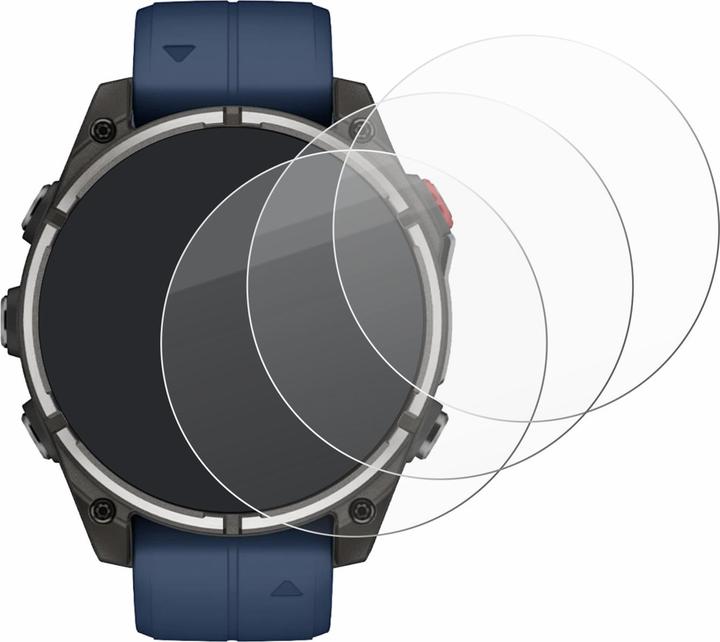 Produktbild BROTECT Schutzglas für Garmin quatix 8 Pro (47 mm) Schutzfolie Panzer Folie Glas Display Schutz klar