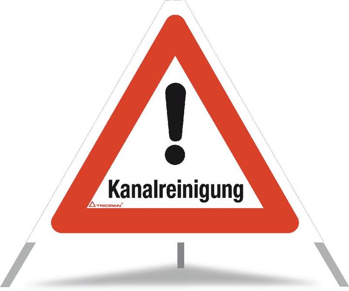 Actual product image Triopan Folding sign drain cleaning