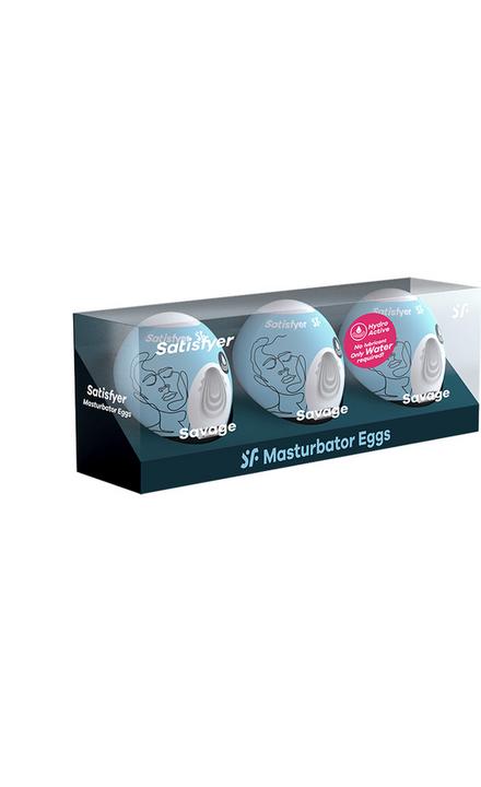 Image du produit Satisfyer Masturbator Egg Set - Savage - 3 pcs