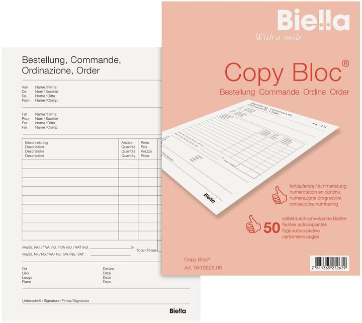 Actual product image Biella Copy pad Copy pad, A5 (100x)
