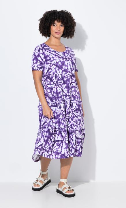 Produktbild Angel of Style Jerseykleid, A-Linie, Batik.Muster, Halbarm (50)