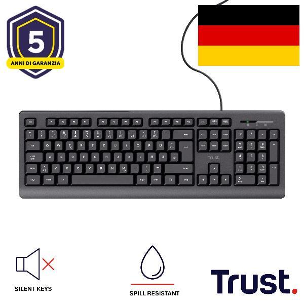 Produktbild Trust Tastatur (DE, Kabelgebunden)