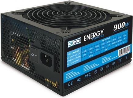 Actual product image 3GO FUENTE ALIMENTACION 900W PPFC (4xSATA 12cm PCIX6 2pin) (900 W)