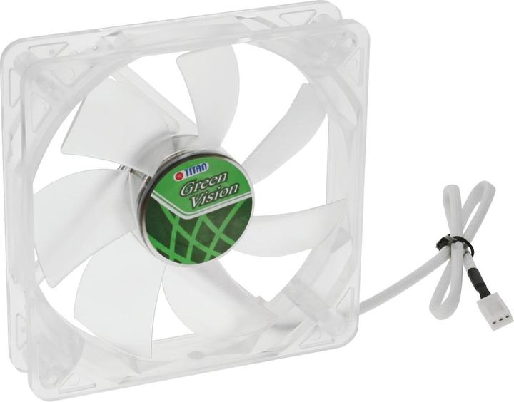 Produktbild Titan Lüfter,, 120x120x25mm, TFD-12025GT12Z/V2(RB), Green Vision (120 mm, 1x)