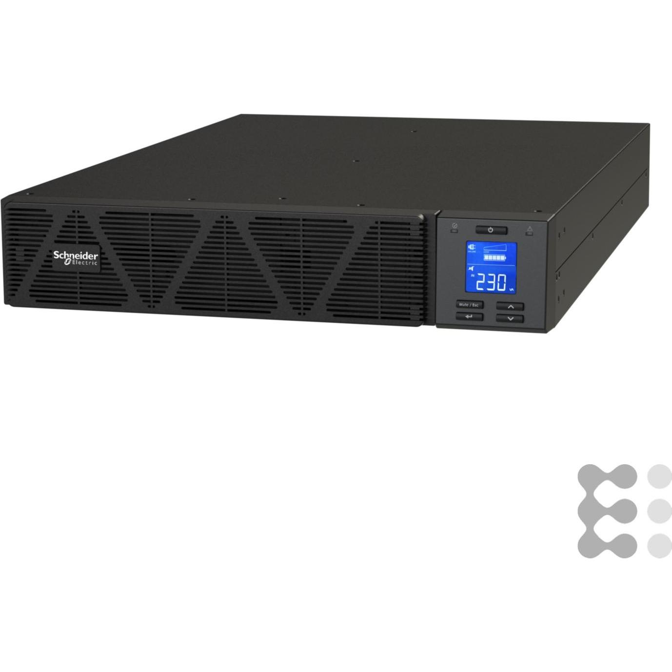 Thumbnail - APC Smart-Ups On-Line 1000VA 230V mit RailKit SRVS1KRIRK (1000 VA, 800 W, Online-Doppelwandler USV), USV