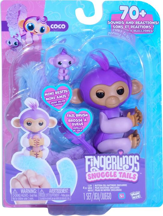 WowWee Surprise Fingerlings, Monkey Plush Tail